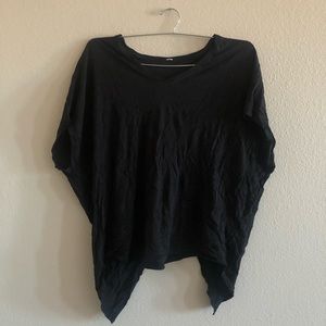 lululemon crossed open back tee